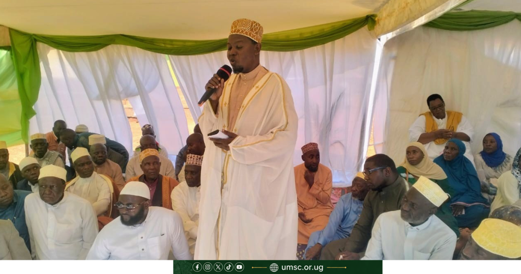 Presidential Hajj Offers Must Be Streamlined, 2nd Deputy Mufti Urges 2nd Deputy Mufti Sheikh Hafiz Bukenya addressing Muslims at a thanksgiving ceremony in Buikwe